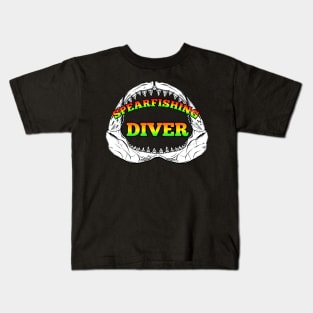 Spearfishing diver scuba diving Kids T-Shirt